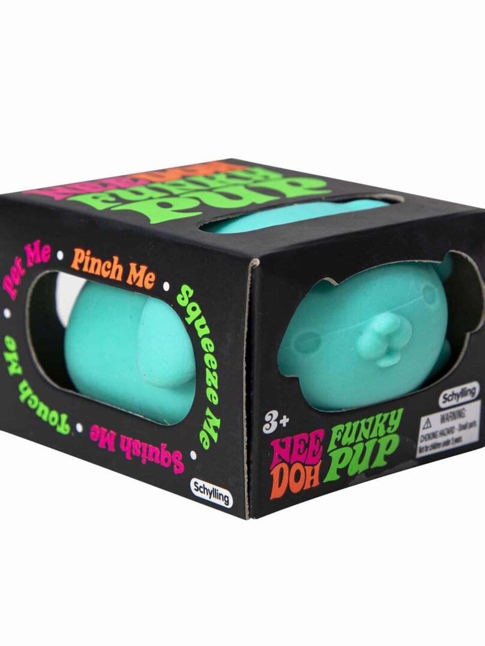 Nee Doh Funky Pup Teal Squeeze Toy by